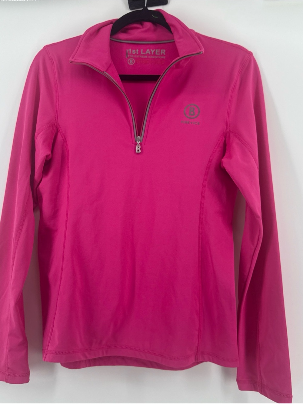 Bogner Fire & Ice 1st Layer For Extreme Condition 3/4 Pullover In Hot Pink SZ M